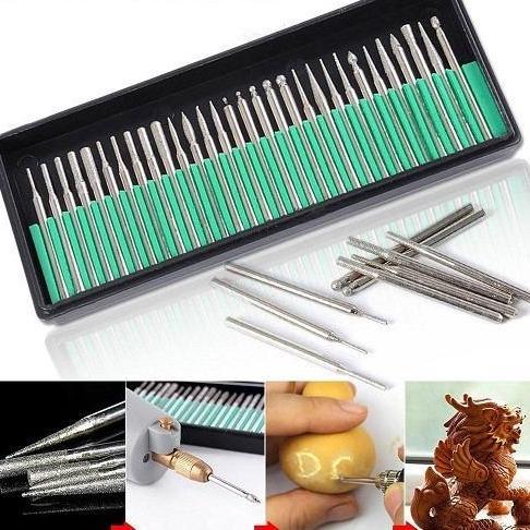 Oemahresi.new - Alat Ukir Grinding Needle 3 Mata Grafir Bor Engrave Engraving Diamond / 3 Mata Grafi