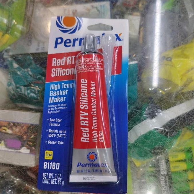 Ready Permatex merah - Permatex Red RTV Gasket maker murah