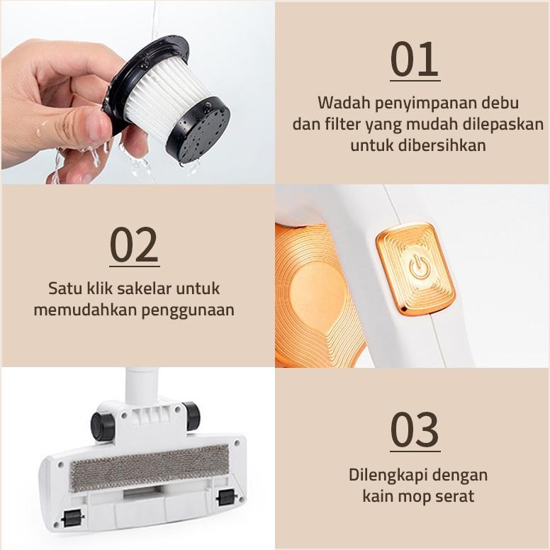 BESTPROMO GM BEAR VACUM CLEANER PENYEDOT DEBU 2034 - VACUUM CLEANER WIRELESS SEDOT DEBU RUMAH KARPET