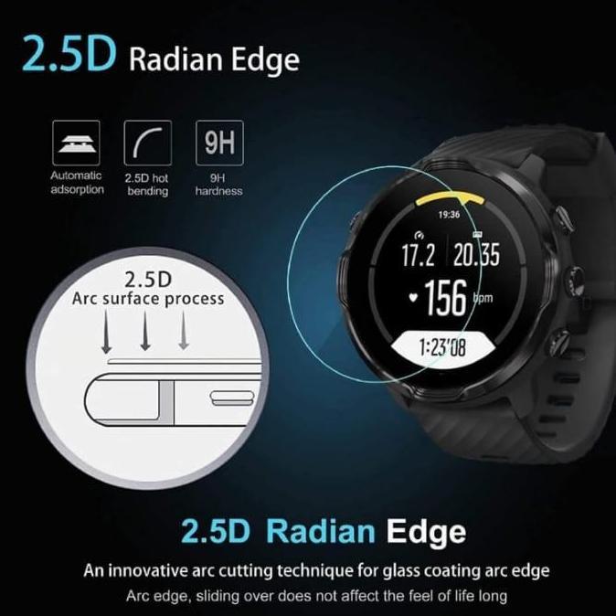 Tempered glass untuk Suunto 7 Watch Screen Protector Guard Jam anti gores