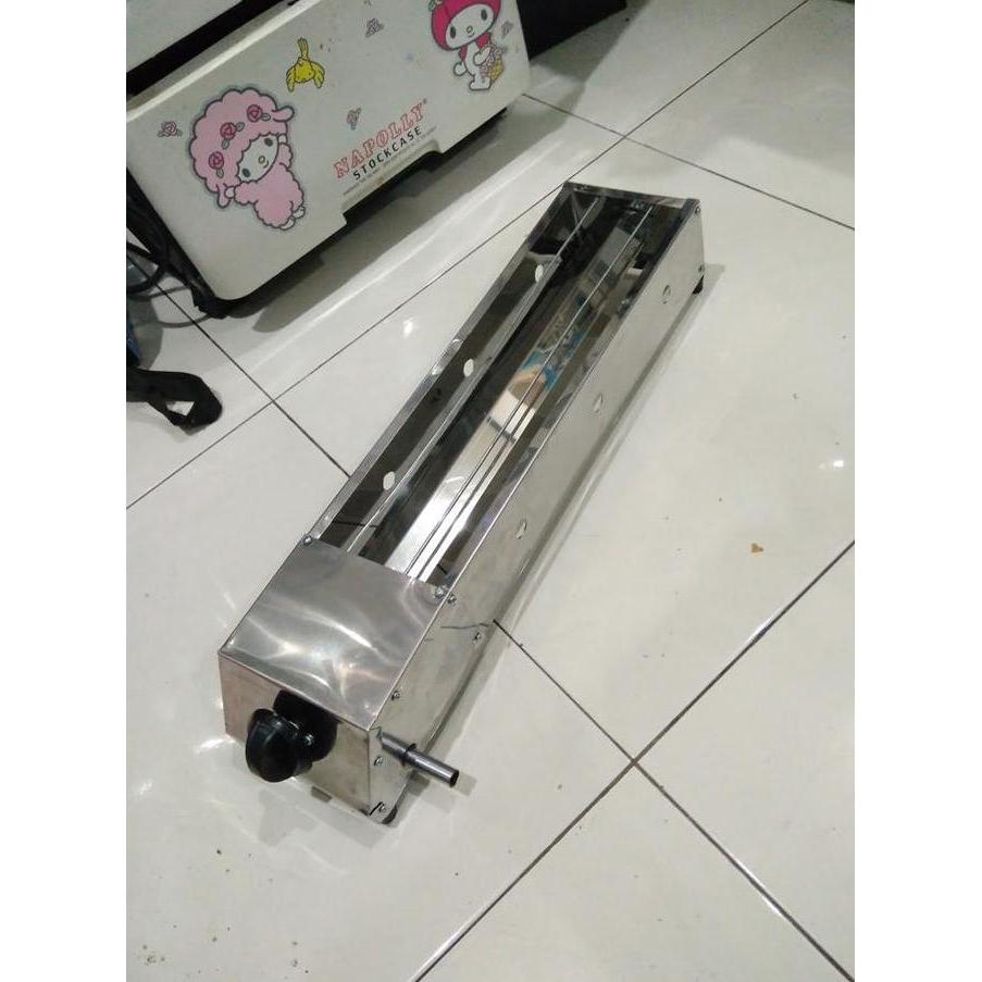 panggangan sate gas / bakaran sate gas / griller 40cm stainless