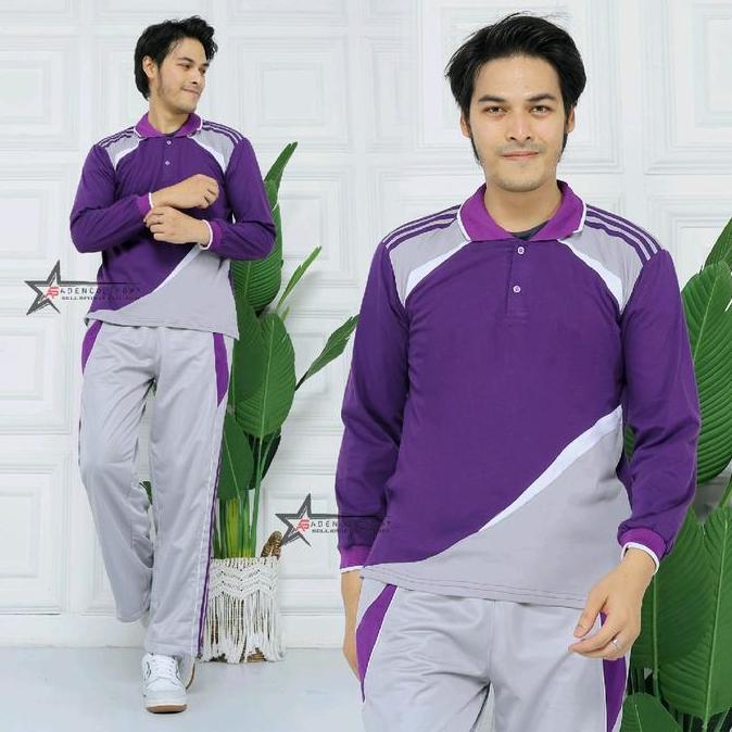 Shiftx- Setelan Kaos Training Olahraga One Set /  Setelan Baju Olahraga Lengan Panjang Pria Dan Wani