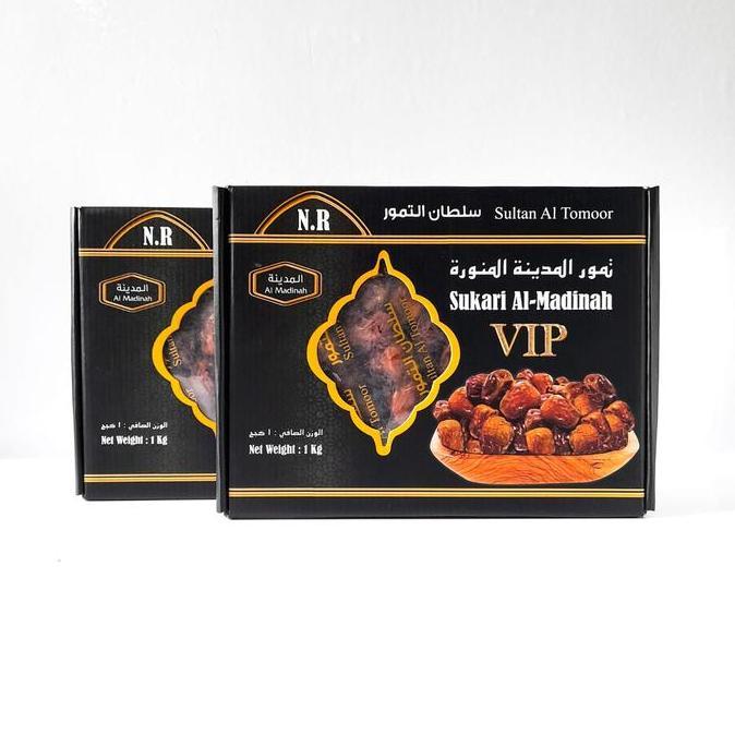 Sultan Al Tomoor Kurma Sukari Al Madinah VIP 1kg - Kurma Raja Al Madinah Tanpa Gula & Pengawet - Ras