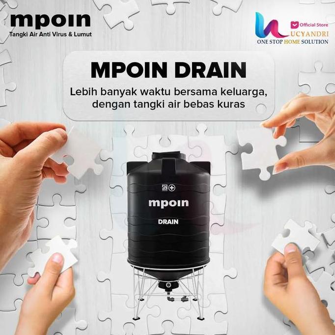 Miliki Toren Air 500 L Mpoin 550 Drain Tangki Air Mpoin Plus 500 L Tandon