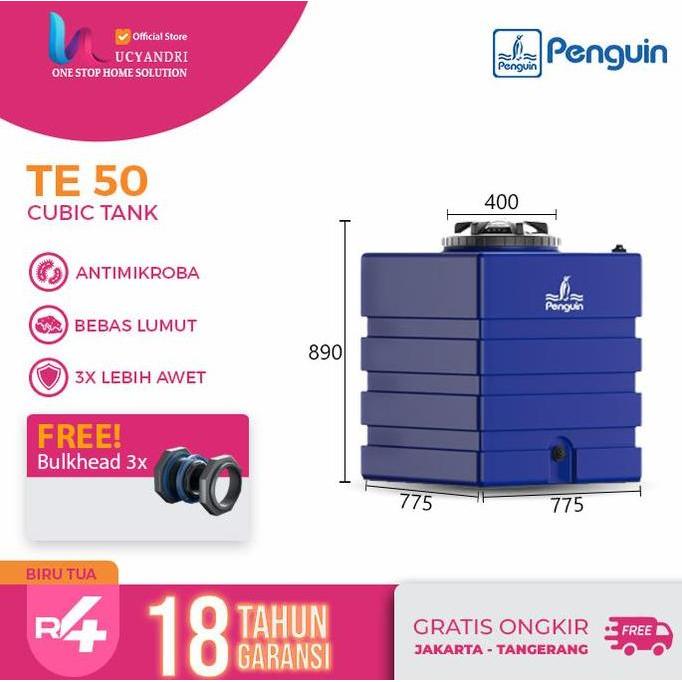 Diskon Toren Air Penguin 450 L Tangki Air Kotak Te 50 Tandon Toren Persegi