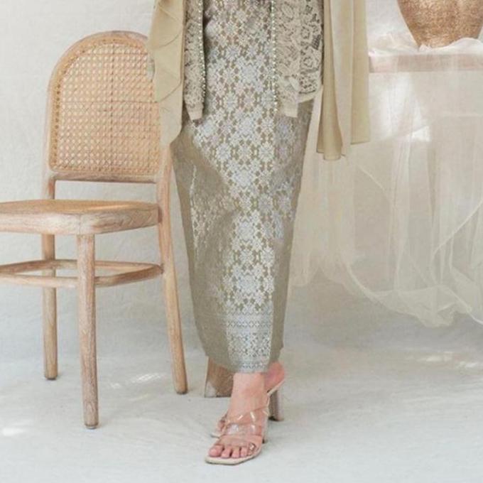 Rok Batik Modern Bawahan Kebaya - Kain Batik Songket Kebaya Wisuda Tunangan Lamaran - Rok Span Kebay