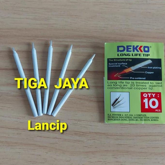 Ujung Mata Tip Kristal Solder Deko Dekko 30W 40W Lancip Runcing Ori