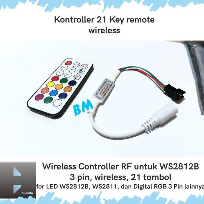 Controller wireless 21key IR Remote kontroller Addressable RGB WS2812B
