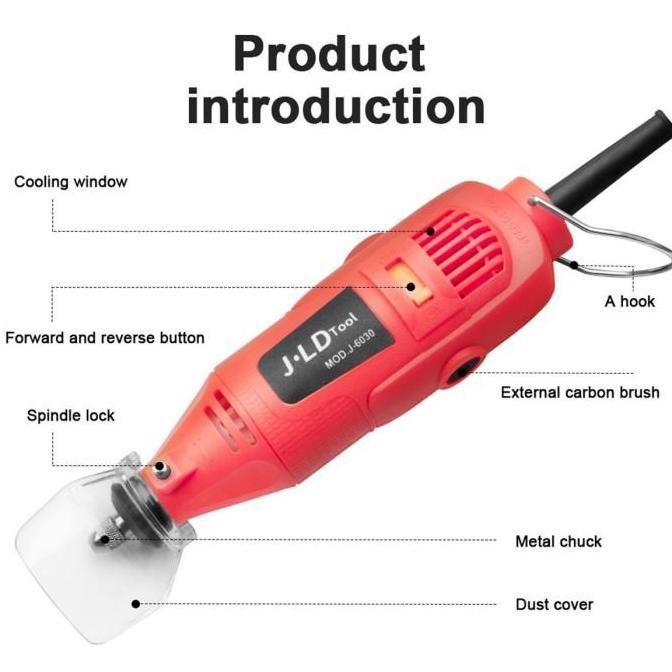 Mini Grinder JLD TOOL J6030 Mesin Rotary Tools Die Grinda Gerinda Bor