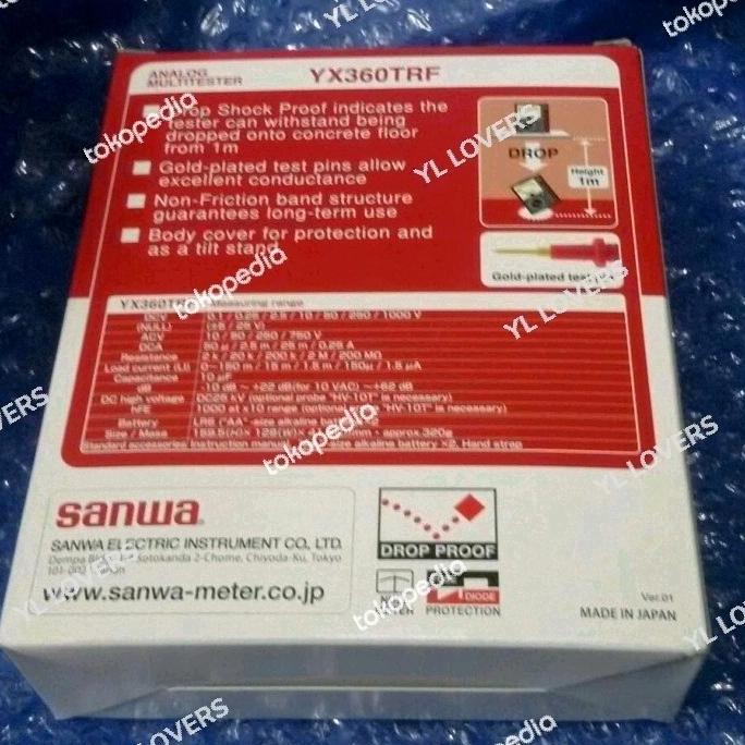 Sanwa YX 360 TRF/ Multitester Sanwa Manual /Avometer Sanwa
