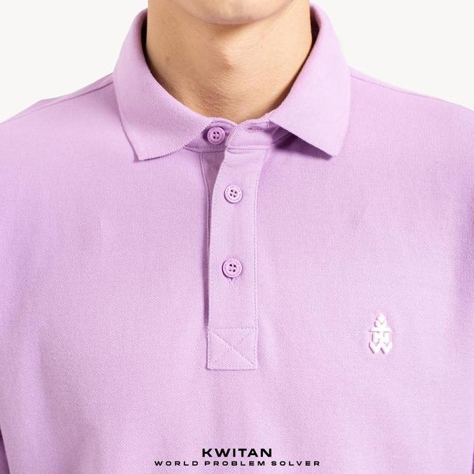 Kaos Kerah Katun Pique Polo Shirt LILAC COLOUR Termurah