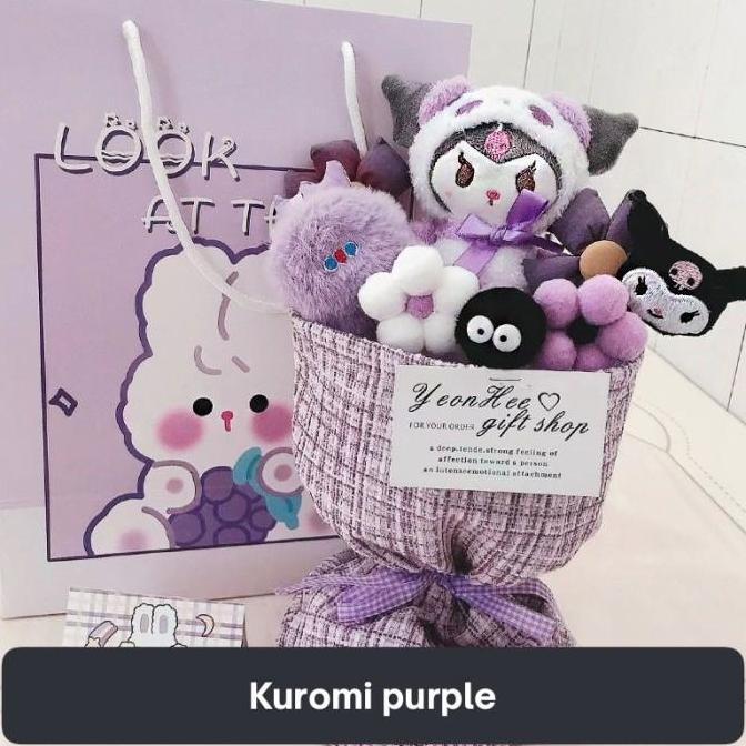 Boneka wisuda buket bunga boneka sanrio import hadiah ultah pacar LM