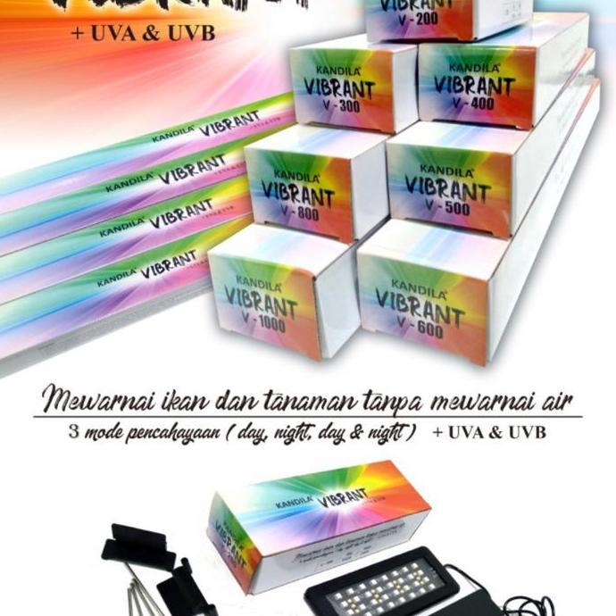 KANDILA VIBRANT UVA UVB DAY NHT LED LAMPU AQUARIUM