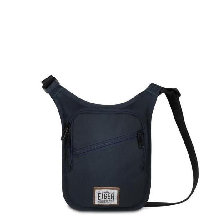 Tas Selempang Paspor Eiger Passport Pouch Unisex 910005885 Navy dengan Kompartemen Utama Saku Kanton