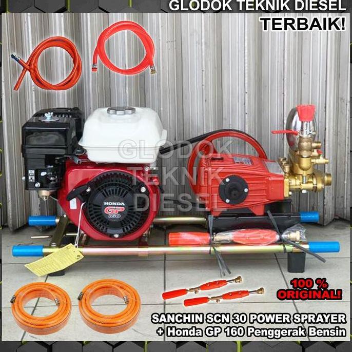 Terlaris Sanchin Mesin Power Sprayer Scn 30 + Honda Engine Bensin Scn30 Paket