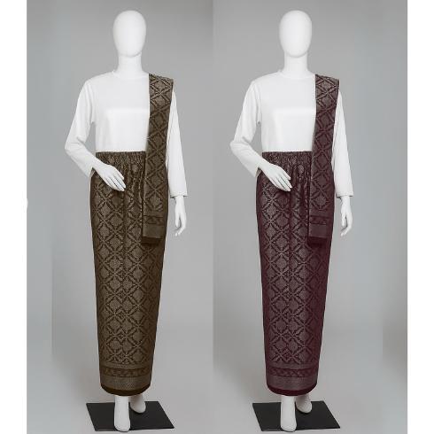 NEW DEALS ROK MOTIF SONGKET BAHAN KATUN SPAN DAN SELENDANG | JADI SIAP PAKAI | ROK SELENDANG SONGKET