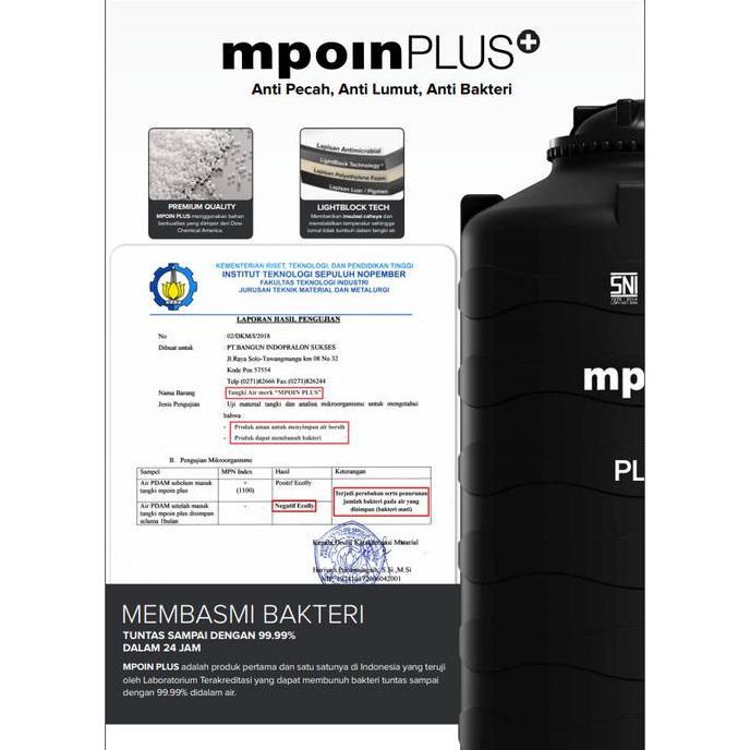 Diskon Tangki Air Mpoin Plus 280 Tall Toren Tandon 280T