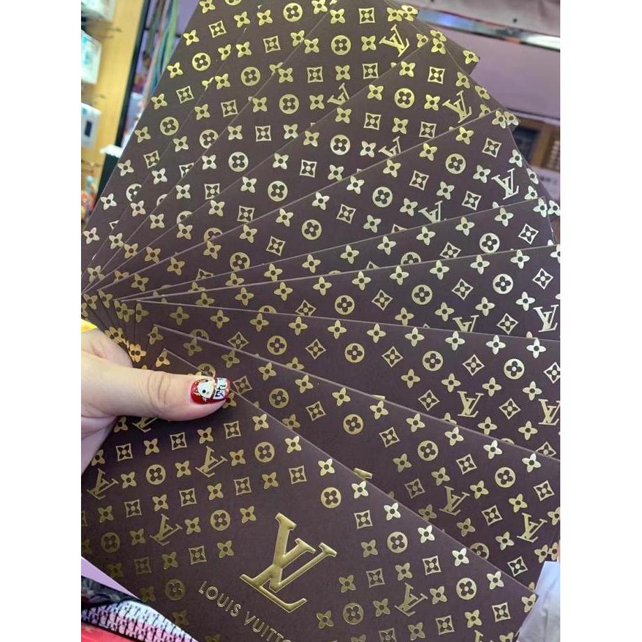 Sandto- Amplop Angpao Merah Motif Lv Chanel Tahun Baru Imlek Natalan Lebaran