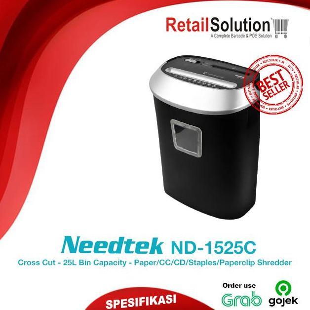 Paper Shredder Penghancur Kertas - Needtek ND-1525C / ND1525C / ND1525