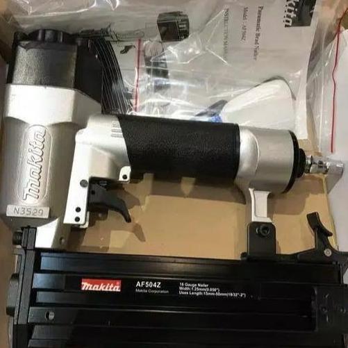 Mesin Paku Tembak Air Nailer Gun Tacker Pneumatic Nailer Gauge Makita AF 504 Z 10mm-50mm
