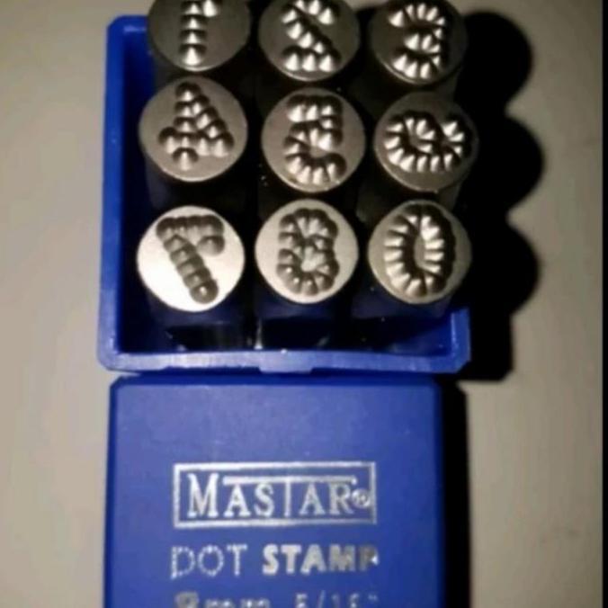 Alat Ketok Huruf Dan Angka Ketok Bintik 8mm Orinal MASTAR
