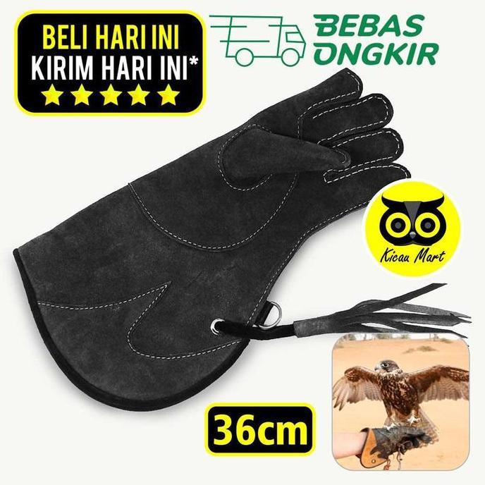 SARUNG TANGAN GLOVE FALCONRY ELANG BURUNG HANTU KULIT IMPORT GLVK