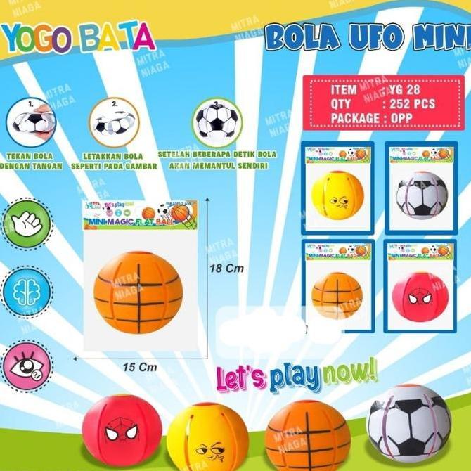 mainan mini magic flat ball mainan bola loncat mini mainan kutu loncat