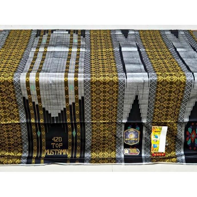 Termurah / Hot Sale (Terlaris) Sarung Tenun Sutra Top Mustamin 420 Exclusive Mewah Full Sutra