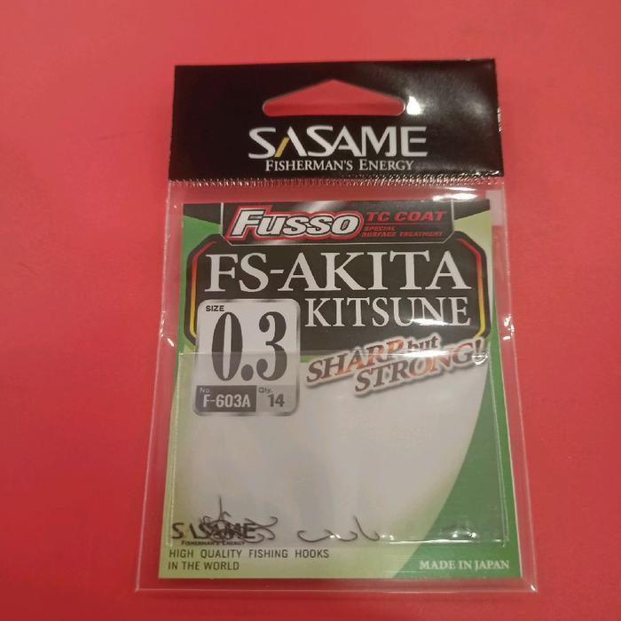 (Termurah) Kail Pancing Sasame Akitakitsune Fusso F-603A Tc Coat Hooks Japan Bestseller