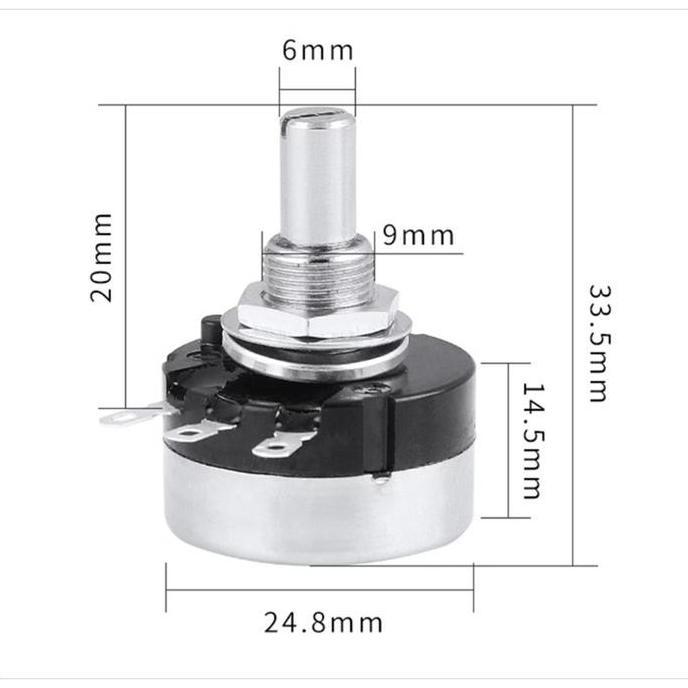 Autopic- Garansi Ready Potensio Rv24Yn 20S B502 5K B503 50K B504 500K B203 20K B102 1K Potensio Rv24