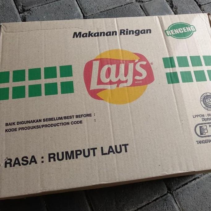 Lays keripik rasa rumput laut, lays renceng, lays hijau rumput laut