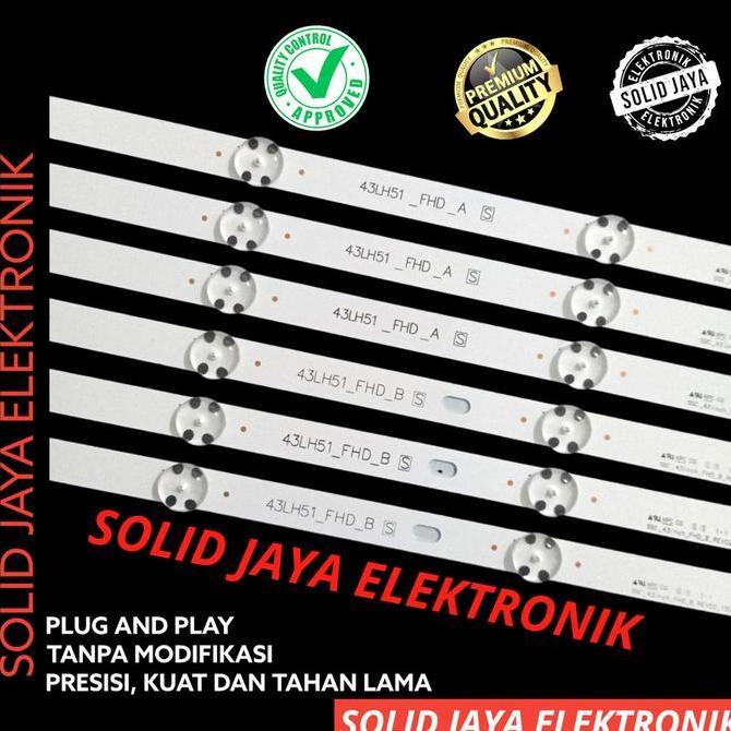 Onair- Backlight Tv Led Lg 43 Inc 43Lh510 43Lh510D 43Lf510 43Lf510T T D Lampu Bl 43Lh 43Lf 7K 3V Lg 
