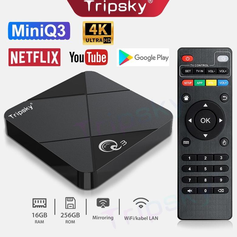 Hot Product Tripsky Miniq3 Tv Box - Android 14.0 Amlogic 16Gb Ram 256Gb Rom 4K Hd Smart Stb