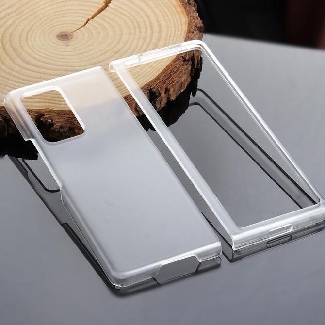 Samsung Galaxy Z Fold 2 Clear Case Transparant Matte Hard Casing