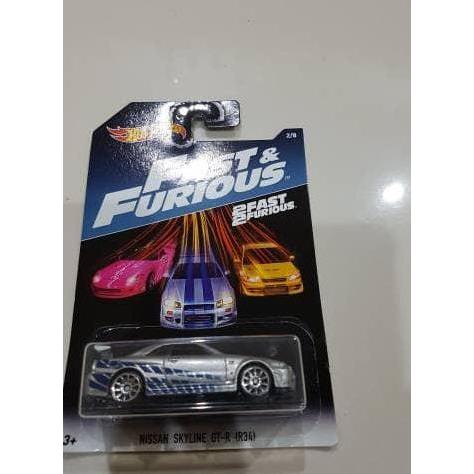 HOT WHEELS HW NISSAN SKYLINE GT-R BRIAN PAUL WALKER FAST FURIOUS KODE 86