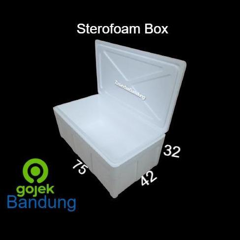 Box Styrofoam Panjang 75x42x32 Bandung Sterofoam Gabus Ikan Beku Sayur