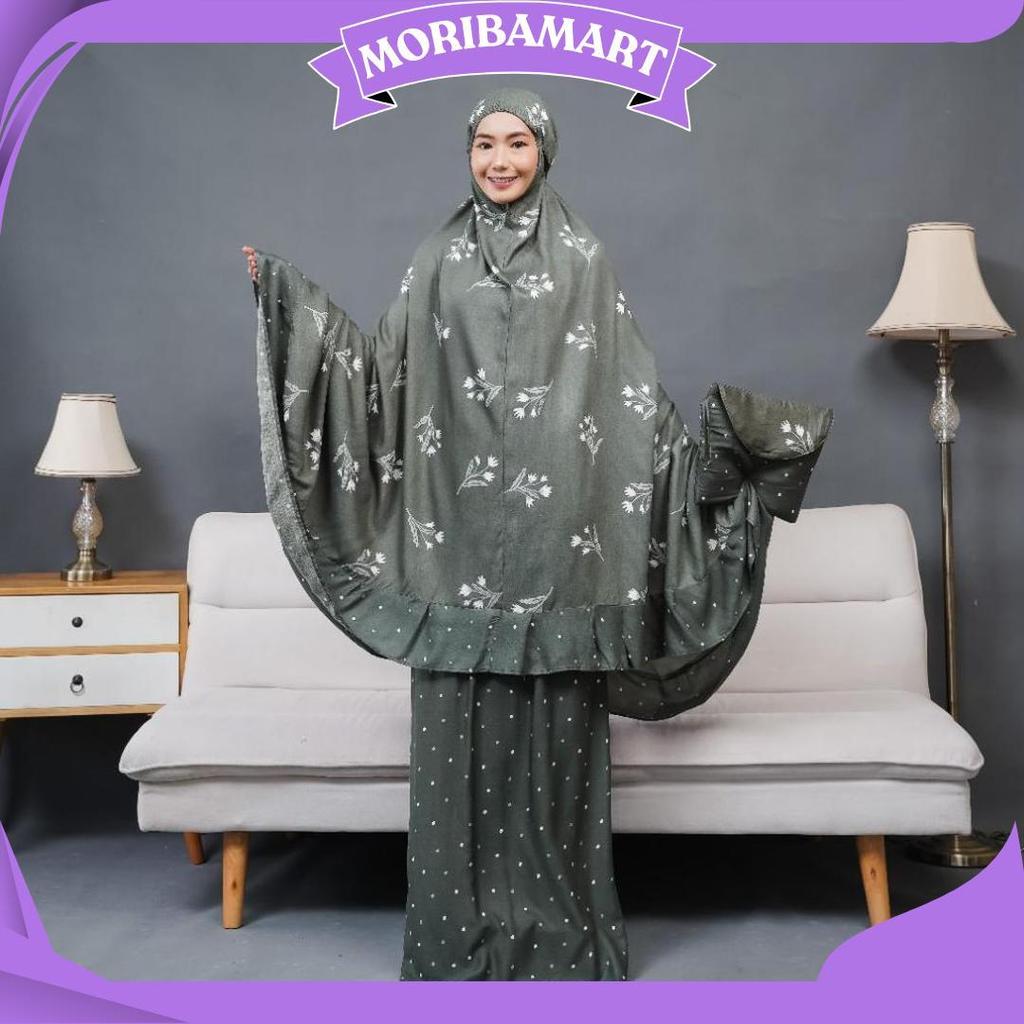 Mukena Dewasa Katun Rayon Premium Super Jumbo Bahan Jatuh Dan Adem Mukena Traveling Motif Teratas