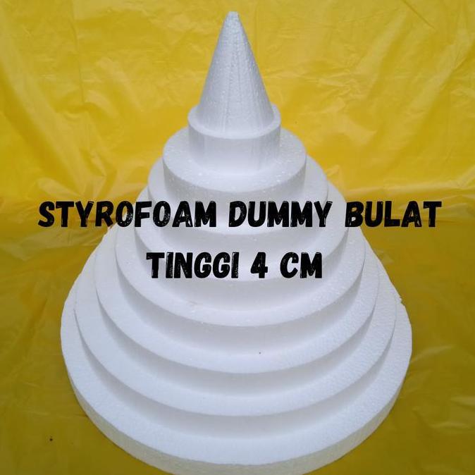 styrofoam bulat tebal 4 cm / styrofoam dummy 5- 40 cm