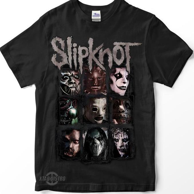 Kaos band SLIPKNOT FACES Creatures Premium tshirt metal baju Slipknot