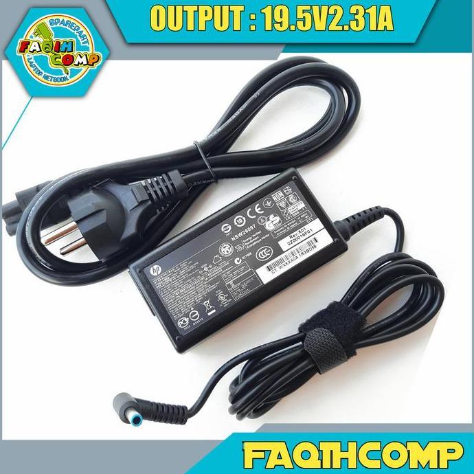 DF75 - Adaptor Charger Original Laptop HP Probook 440-G5 19.5V 2.31A Blue Pin