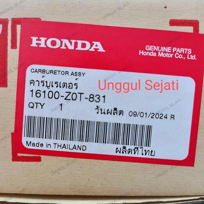 Promo Carburetor assy. 16100-Z0T-831. Honda gx160 thailand. Keihin karburator Diskon