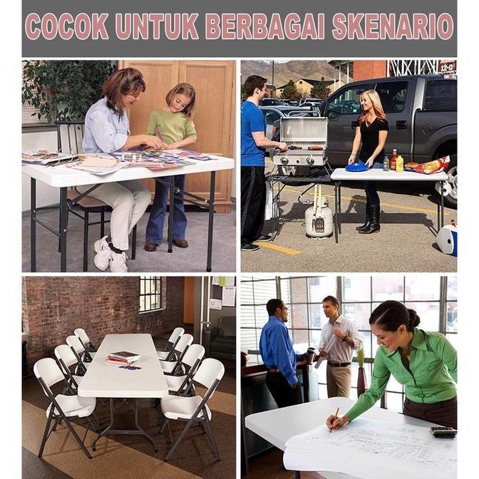 DF76 >> WTHBMeja lipat portable1.2/1.5/1.8M Meja Lipat Outdoor Laptop Meja Lipat Portable Serbaguna 