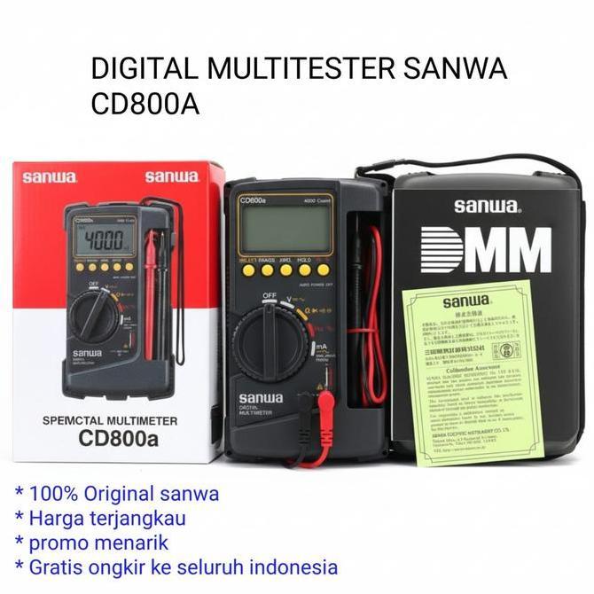 DIGITAL MULTIMETER SANWA CD800A / SANWA DIGITAL MULITESTER CD 800 A