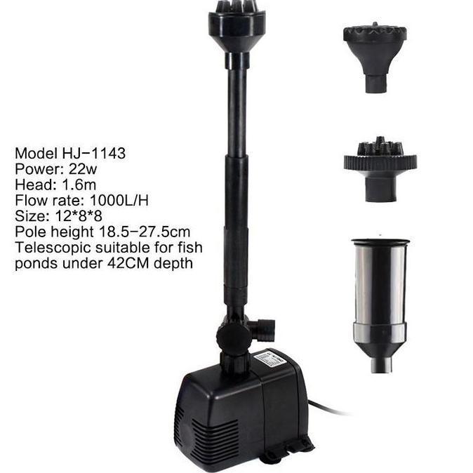 SINLOWY Pompa Air Mancur Kolam Koi Kabel  Air Terjun Kolam Ikan Koi Mesin Pompa Air Mancur