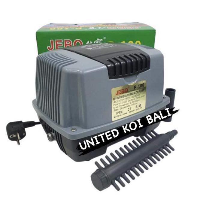 JEBO P100 JEBO P-100 POMPA UDARA AERATOR HI FLOW AIR PUMP BLOWER