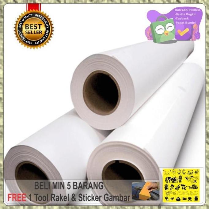 Stiker putih glossy/metalic / skotlet putih glossy/metalik