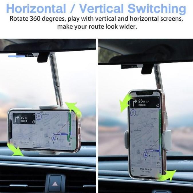 Holder HP Mobil di Kaca Spion Kursi Dudukan Jok Stand Handphone HDJH