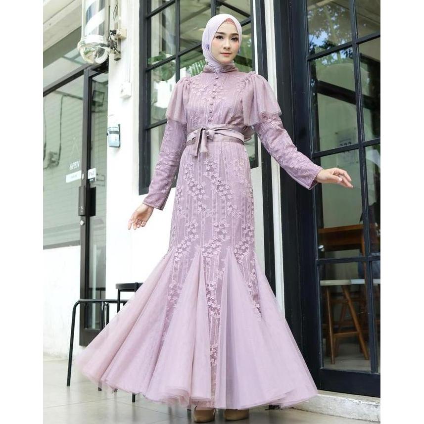 MAXI FLORA / GAMIS BUSUI / GAMIS DUYUNG / GAMIS BRUKAT / GAMIS PESTA / GAMIS KONDANGAN  Muslim Panja