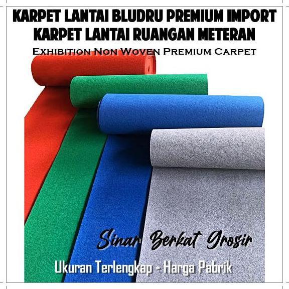 Miliki Keset Karpet Lantai Bludru Anti Slip Meteran / Karpet Lantai Rumah Hotel Ballroom Panggung / 