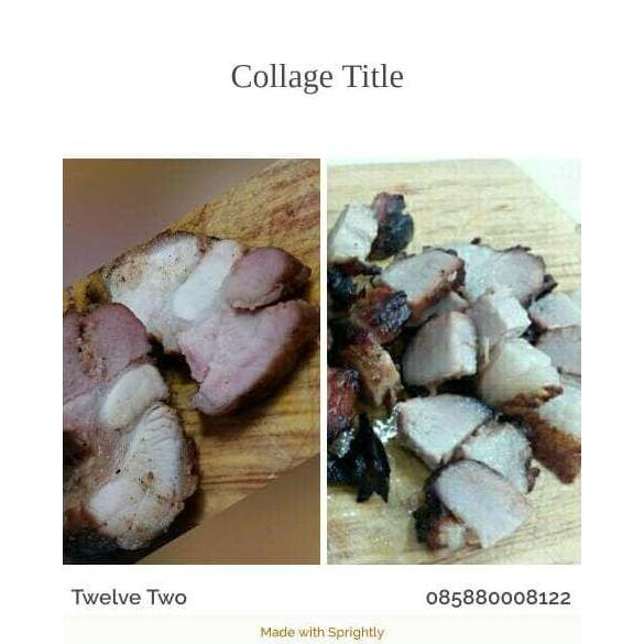 Babi asap samcan asap pork smoked babi panggang asap